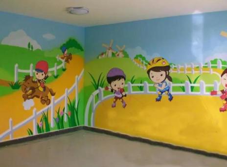 盐城幼儿园墙体彩绘制作流程及注意事项